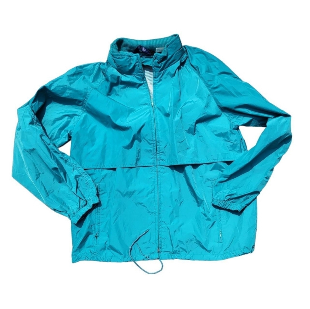 Vintage Teal Woolrich Windbreaker Men's Jacket Size Large